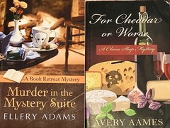 LARGE PRINT (2 hc) AVERY AAMES cheddar ELLERY ADAMS mystery suite