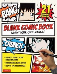 Blank Comic Book: Draw Your Own Manga!; 84 Blank Pages of- 0804855870, paperback
