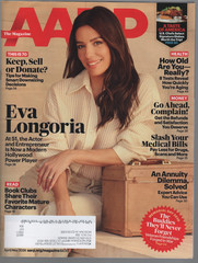 AARP Magazine April/May 2026 Eva Longoria Arsenio Hall annuities downsizing