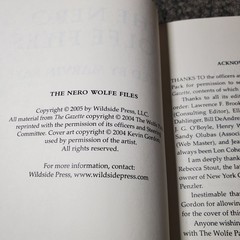 The Nero Wolfe Files Marvin Kaye 2005 Mystery Anthology Wildside Press