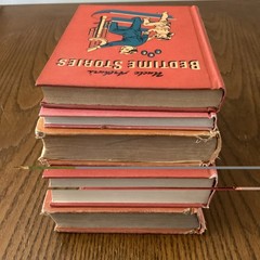 Lot Of 5 Orange Shades Vintage Books Staging Decor Display Hardcover