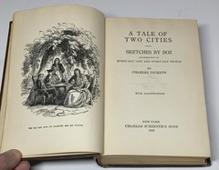 Charles Dickens A Tale Of Two Cities Sketches By Boz 1926 Decorative Illustrated