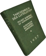1927 Book TASCHENBUCH DER LUFTFLOTTEN Pocket Almanac of Aeronautics::GERMAN