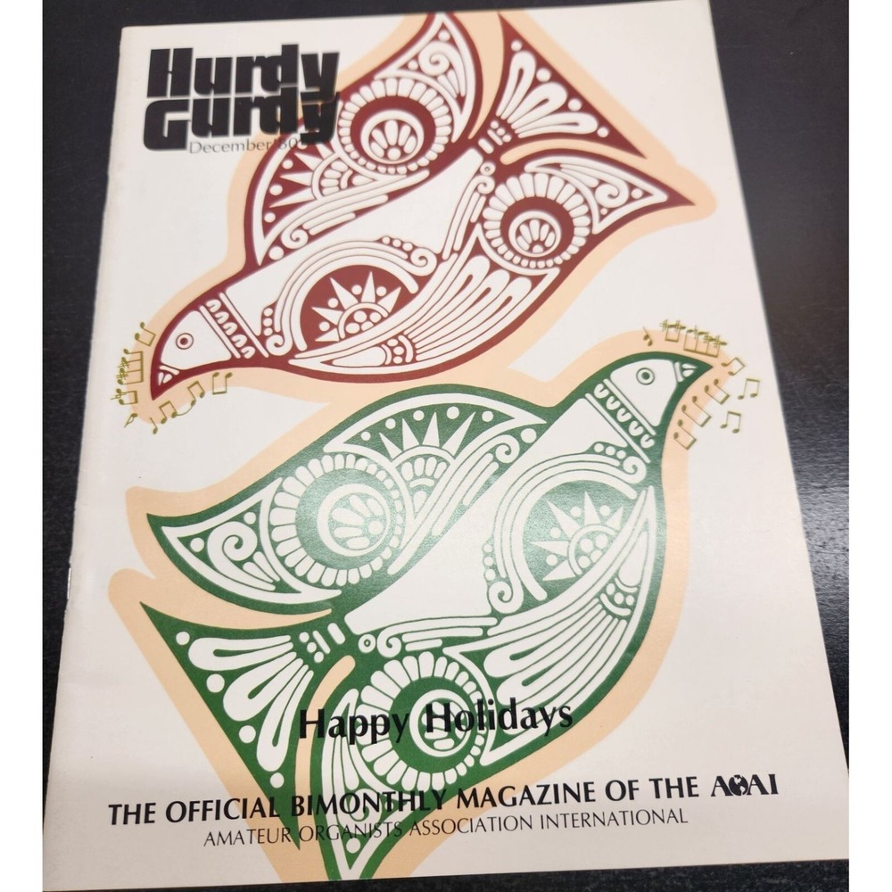 Hurdy Gurdy Magazine December 1980 AAOAI Official Bimonthly Publication