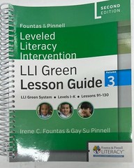 Fountas & Pinnell Leveled Literacy Intervention Green LLI Lesson Guide 3
