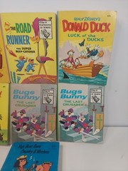 Vintage Lot of 7 Whitman Big Little Books & Flip-It Cartoons – Bugs Bunny, Road