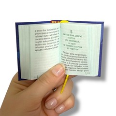 Pitagoras. Sentencias y Versos de Oro. miniature book 2 x 2.6″ 430pgs hardcover