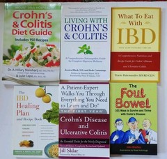 CROHN’S COLITIS, IBD BOOK LOT (6) ~ GUT DISEASE HELP ~ HEALING, DIET PLANS