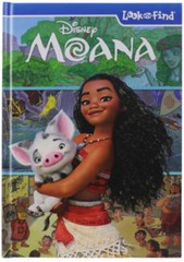 Disney Moana Look and Find Book Hardcover (PiKids Media) Phoenix Internat – GOOD