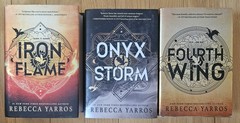 Lot Of 3 Hardcover Books by Rebecca Yarros The Empyrean Series: Iron Flame, Onyx