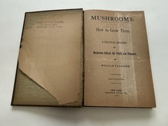 1900 Mushrooms How to Grow Them William Falconer Orange Judd HC Book