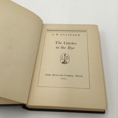 The Catcher In The Rye by J D Salinger 1951 Little Brown & Co. Hardcover, No DJ