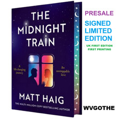Signed Matt Haig The Midnight Train UK Deluxe 1ST Last Library