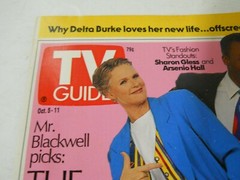 Oct. 5-11 1991 TV Guide Magazine Sharon Gless Arsenio Hall Best & Worst Dressed