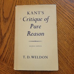 Kant’s Critique of Pure Reason Second Edition T. D. Weldon Oxford Press 1958 HC