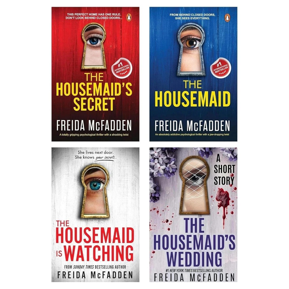 The Housemaid Series 4 Books Collection Set by Freida McFadden, Paperback