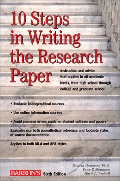 10 Steps in Writing the Research Paper Paperback