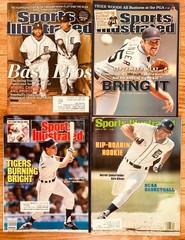 4 Tigers Sports Illustrated issues Kirk Gibson Justin Verlander Cabrera Trammell