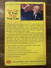 You Can If You Think You Can – Norman Vincent Peale (Hardcover, 1984) – GOOD