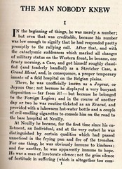 The MAN That NOBODY KNEW 1919 Hardcover Post-WWI 315 pages HOLSWORTHY HALL