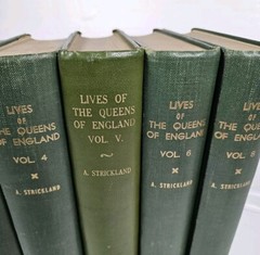 Lives of the Queens of England Agnes Strickland 1851-52 English Princesses HB