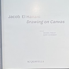 Jacob El Hanani Drawing on Canvas Hardcover Art Acquavella Exhibition Catalog