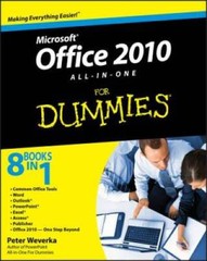 Office 2010 All-in-One For Dummies – Paperback By Weverka, Peter – GOOD