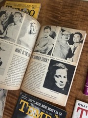 6 x 1950s Tempo Pocket Magazines News Tabloid Lot of 6 from 1953