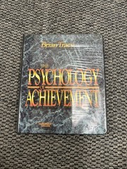 The Psychology of Achievement Brian Tracy Audio Book 6 Cassette
