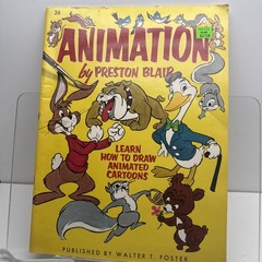 ANIMATION by Preston Blair Art Instruction Book in Walter Foster Series 1950’s