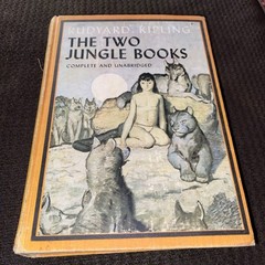 Vintage Kipling The Two Jungle Books Rare Omnibus 1895 HC