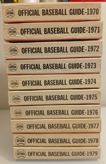 Complete 1970–1979 Spink Official Baseball Guides (Lot of 10) – Sporting News –