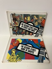 Vintage Sesame Street Book of Letters Numbers Puzzles Shapes People Lot of 5