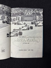 Great Moments in Auto Racing Frank Orr 1974 NASCAR Formula 1 Racing History DJ