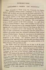 THE PENINSULA CAMPAIGN OF 1862 – McCLELLAND – CIVIL WAR – BRAND NEW