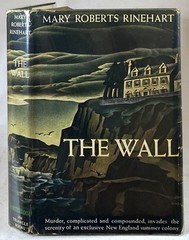 1945 THE WALL New England Murder Mystery MARY ROBERTS RINEHART Vintage Orig. DJ