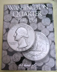 H.E.Harris Washington Quarter 1948-1964 Coin Folder