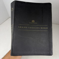 The Museum Of The Bible Grand Opening Commemorative Bible Black Leather Cover
