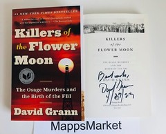 SIGNED IN PERSON Killers of the Flower Moon by DAVID GRANN ~ INSCRIBED & DATED