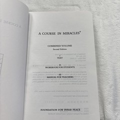 A Course in Miracles: Combined – Softcover by Foundation for Inner – Like New