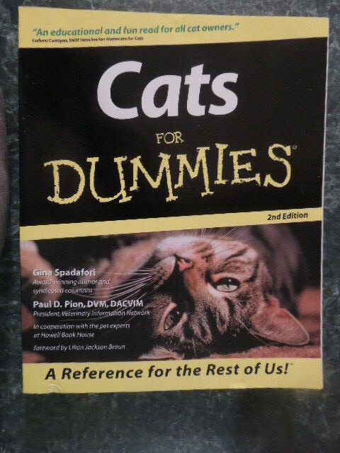 Cats for Dummies by Spadafor & Pion , 2000, 380 pages, illustrated, VG+