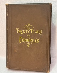 Twenty Years of Congress From 1861-1881 by Blaine Vol. II Leather 1886 Free Ship