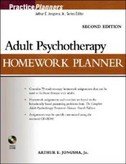 Adult Psychotherapy Homework Planner – Paperback – GOOD