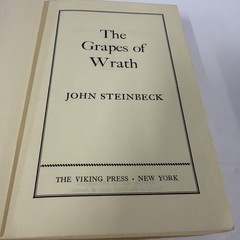 The Grapes of Wrath John Steinbeck First Edition First Print Viking 1939