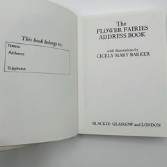 The Flower Fairies Address Book by Cicely Mary Barker – 1981 Hardcover – New