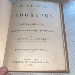1891 First Lessons In Geography For Young Children – Mitchell – HB – Color Maps