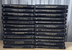 The Agatha Christie Mystery Collection Bantam Hardcover Leatherette LOT OF 23