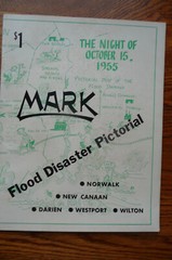 OCT 15 1955 Flood Disaster Mark Norwalk New Canaan Darien Wilton Westport Ct