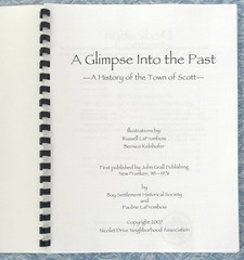 HISTORY OF THE TOWN OF SCOTT Green Bay Wisconsin A GLIMPSE INTO THE PAST WI