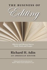 The Business of Editing – paperback Adin, Richard H.|Thaler-Carter, Ruth E.|…